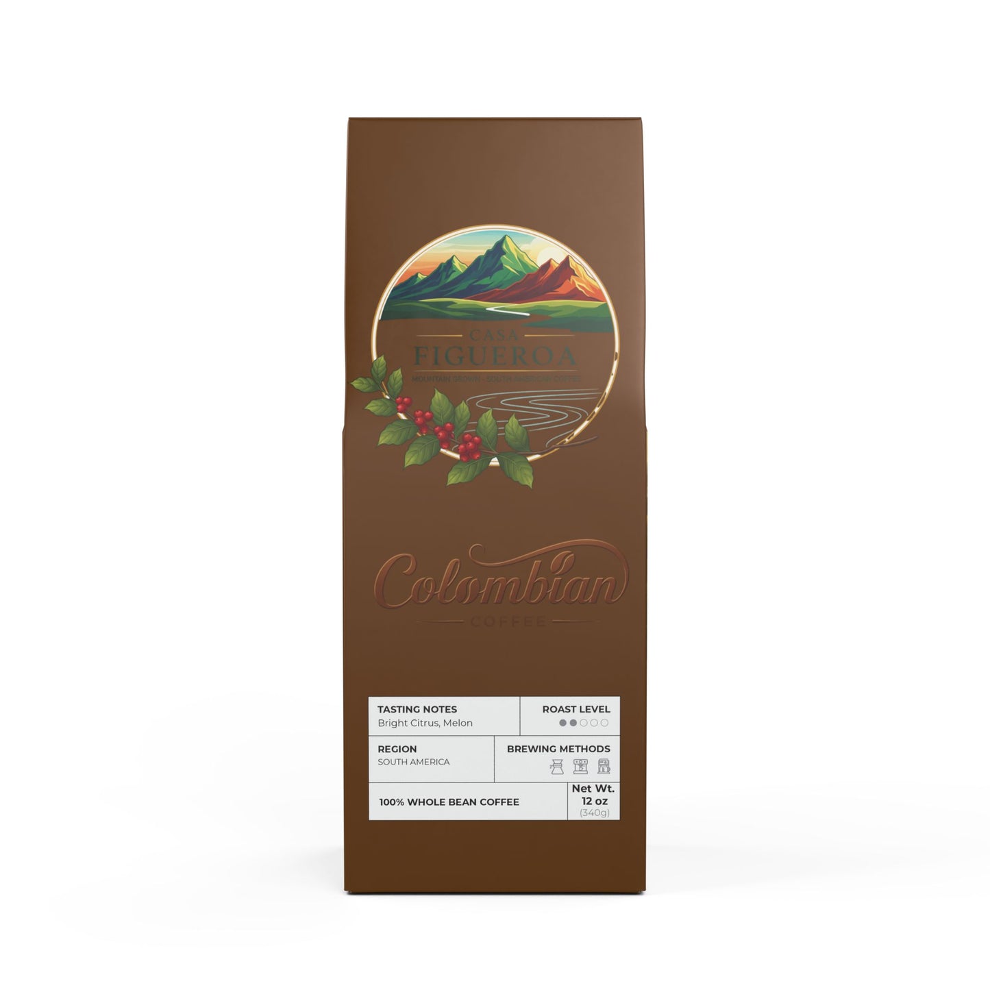 Colombia Single Origin Coffee (Light-Medium Roast)